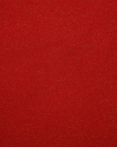 RED POLYESTER KNITTED FOIL FABRIC