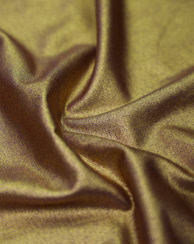DARK MAUVE (BASE COLOR) POLYESTER KNITTED FOIL FABRIC
