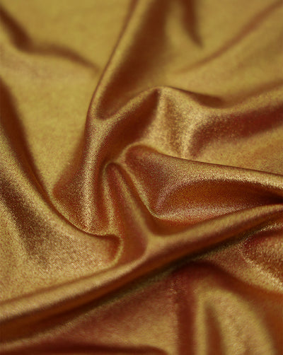 RED (BASE COLOR) POLYESTER KNITTED FOIL FABRIC