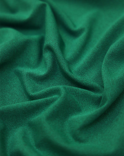 GREEN POLYESTER KNITTED FOIL FABRIC