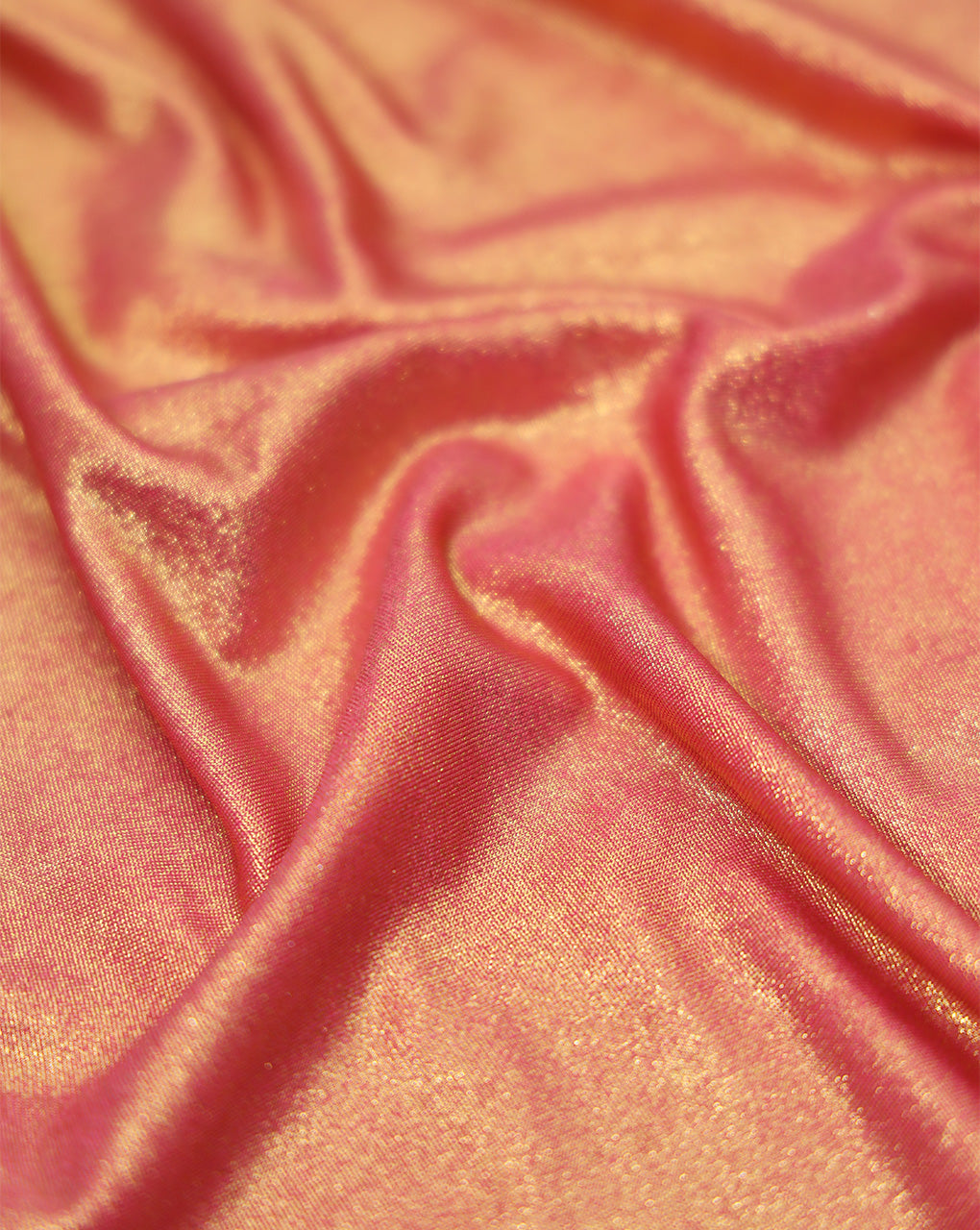 PINK (BASE COLOR) POLYESTER KNITTED FOIL FABRIC