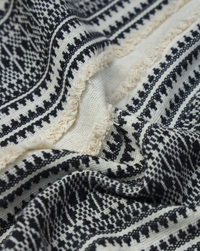COTTON JACQUARD CANDLE WORK FABRIC
