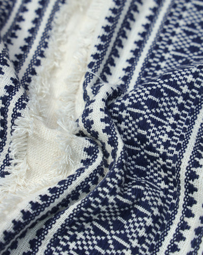 COTTON JACQUARD CANDLE WORK FABRIC