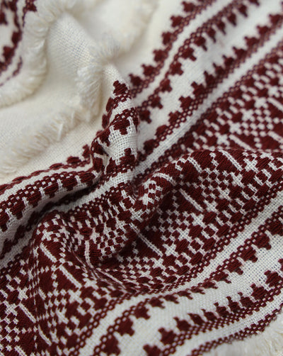 COTTON JACQUARD CANDLE WORK FABRIC
