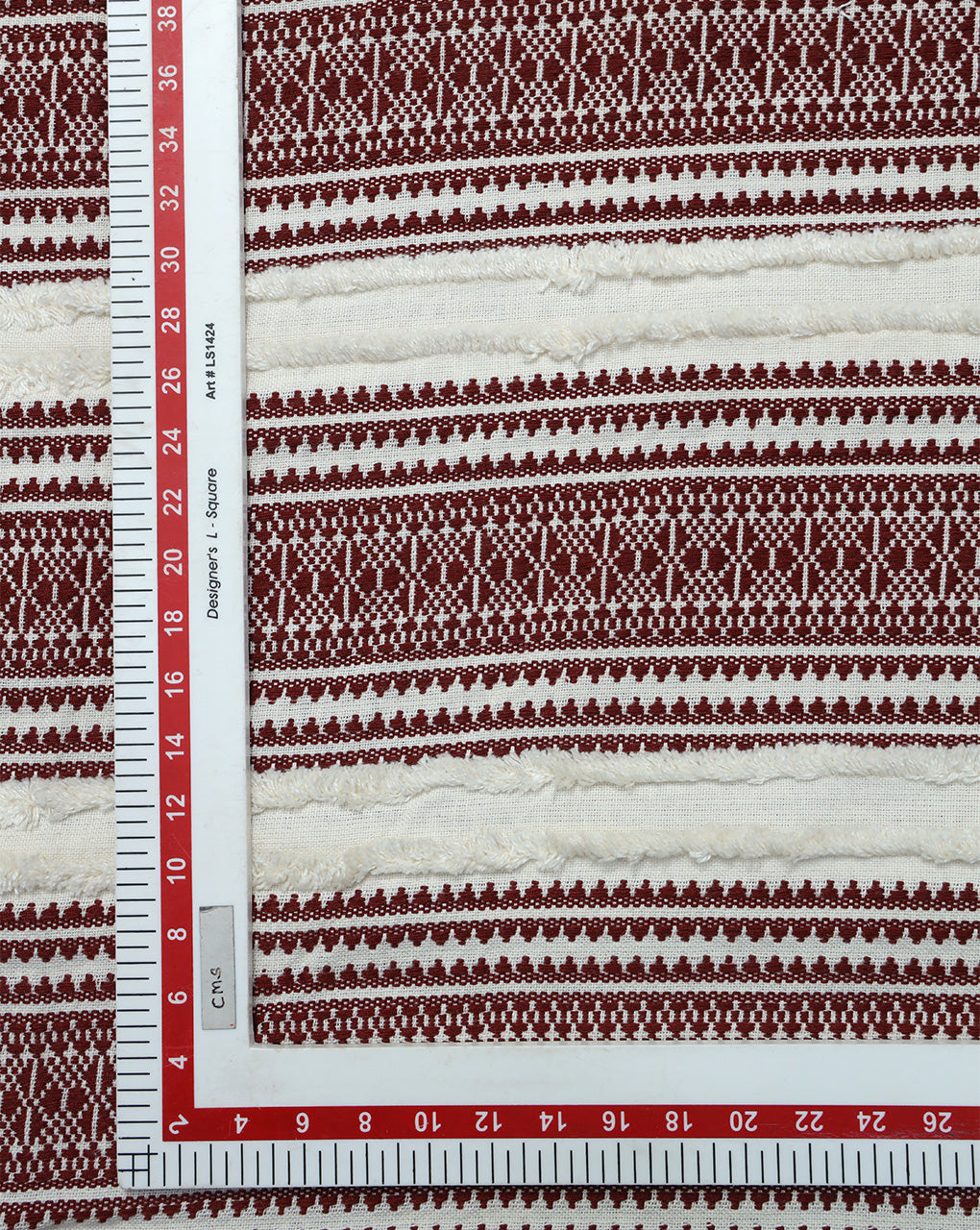 COTTON JACQUARD CANDLE WORK FABRIC