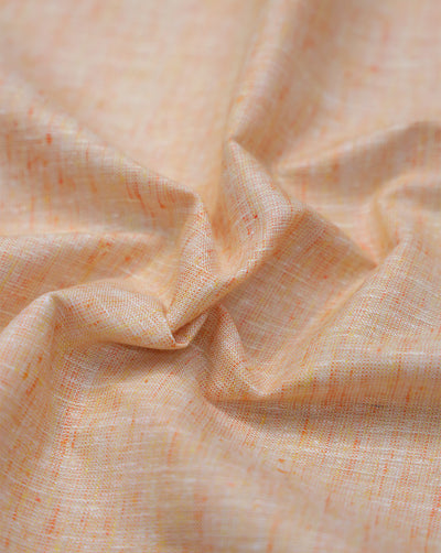 PEACH PLAIN YARN DYED FABRIC