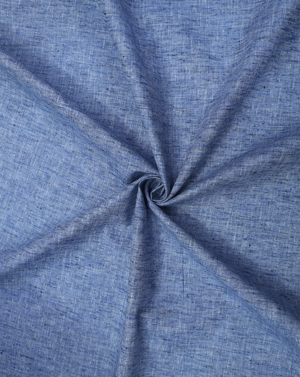 BLUE PLAIN YARN DYED FABRIC