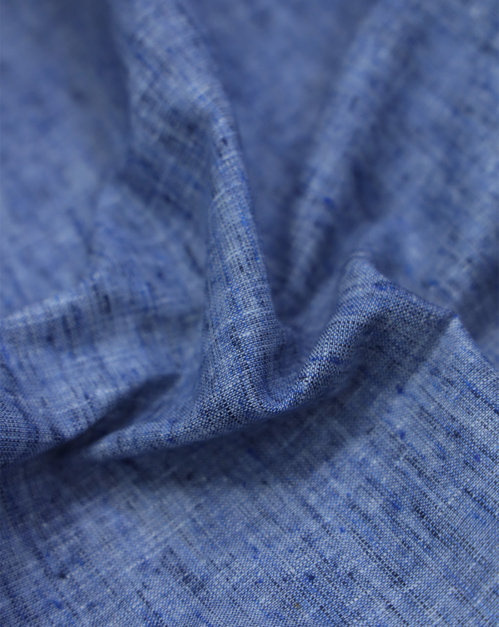 BLUE PLAIN YARN DYED FABRIC