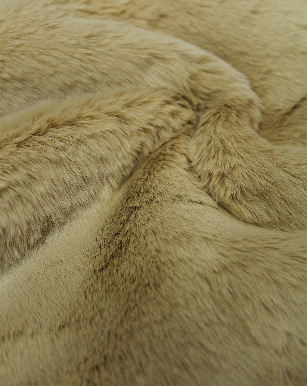 BEIGE ARTIFICIAL FUR FABRIC (WIDTH-58 INCHES)
