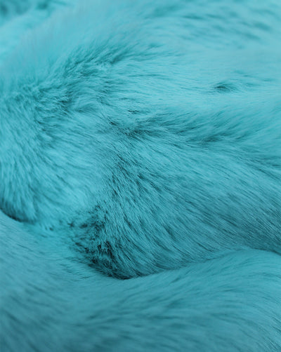 SKY BLUE ARTIFICIAL FUR FABRIC (WIDTH-58 INCHES)