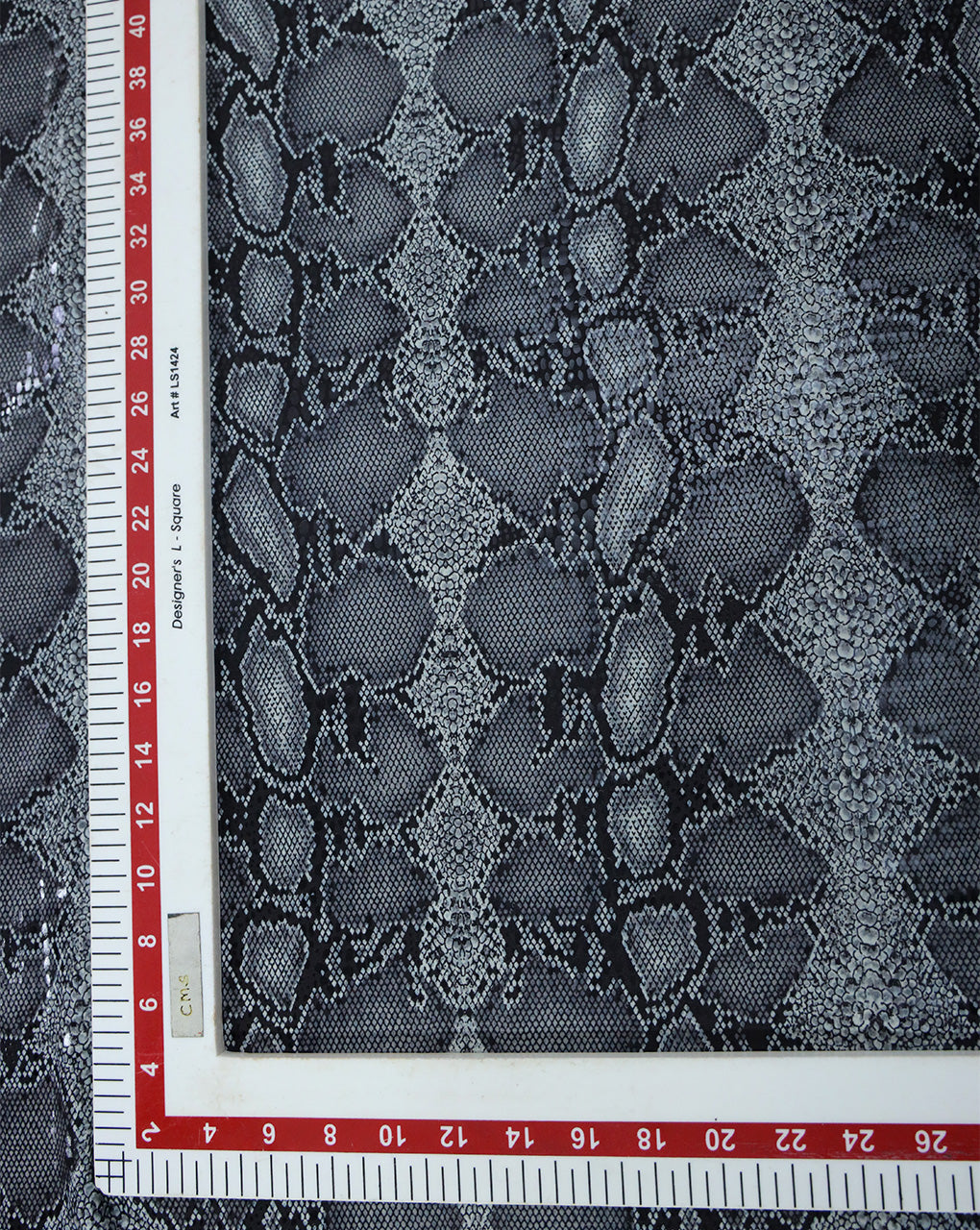 KNITTED FOIL SNAKE PRINT FABRIC