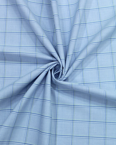CHECKS DESIGN COTTON SHIRTING FABRIC
