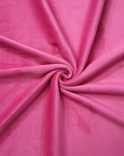 Plain Polyester Bonded Velvet Fabric