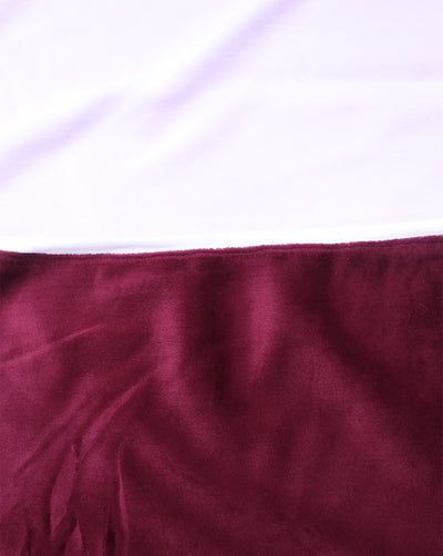 Plain Polyester Bonded Velvet Fabric