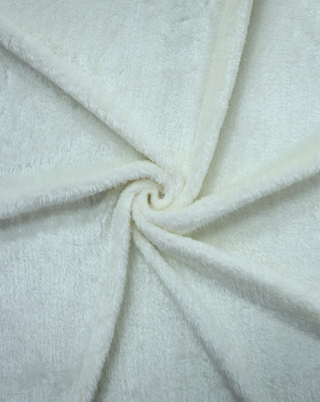 WHITE ARTIFICIAL FUR FABRIC