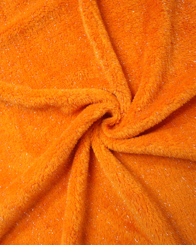 ORANGE ARTIFICIAL FUR FABRIC