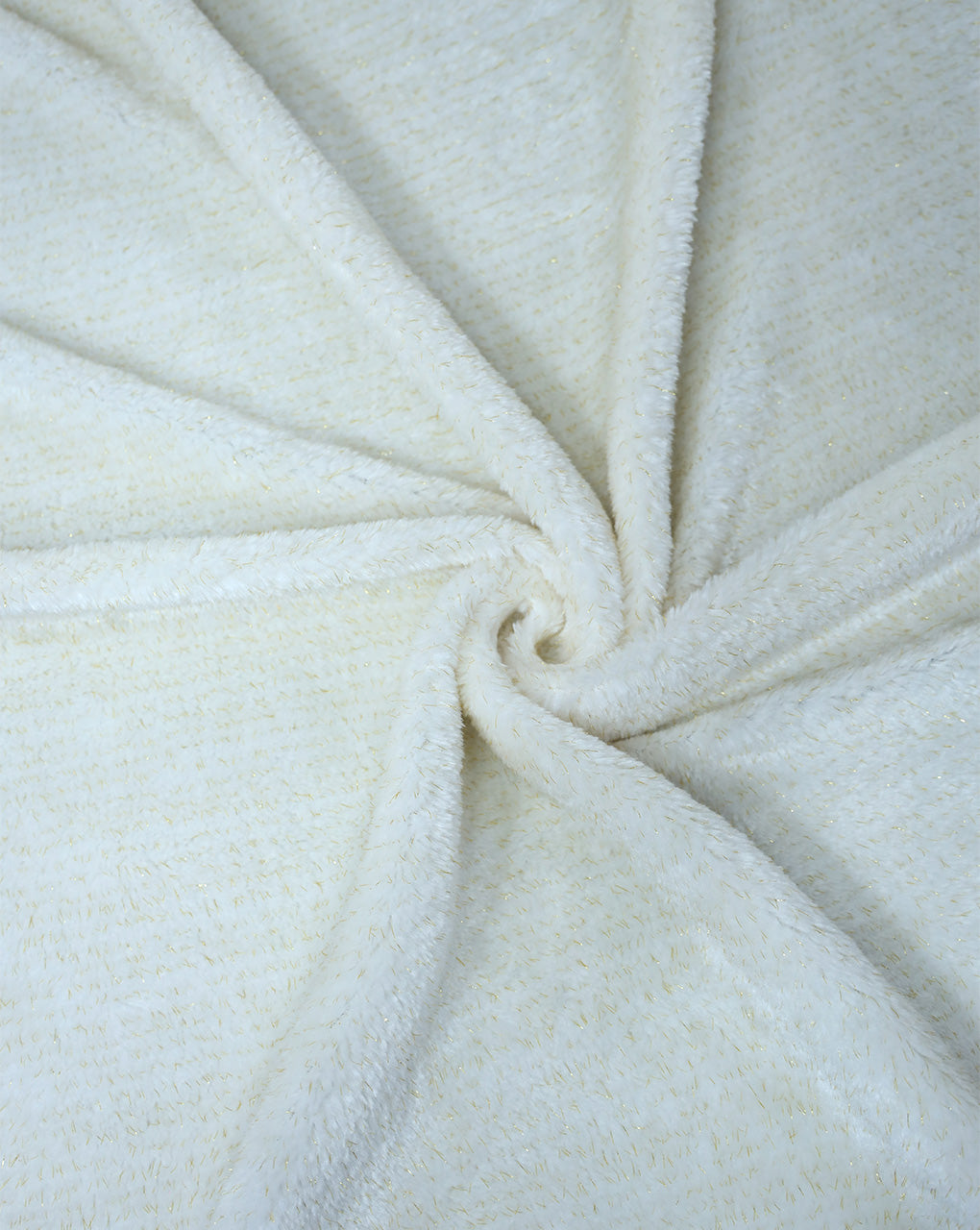 WHITE ARTIFICIAL FUR FABRIC