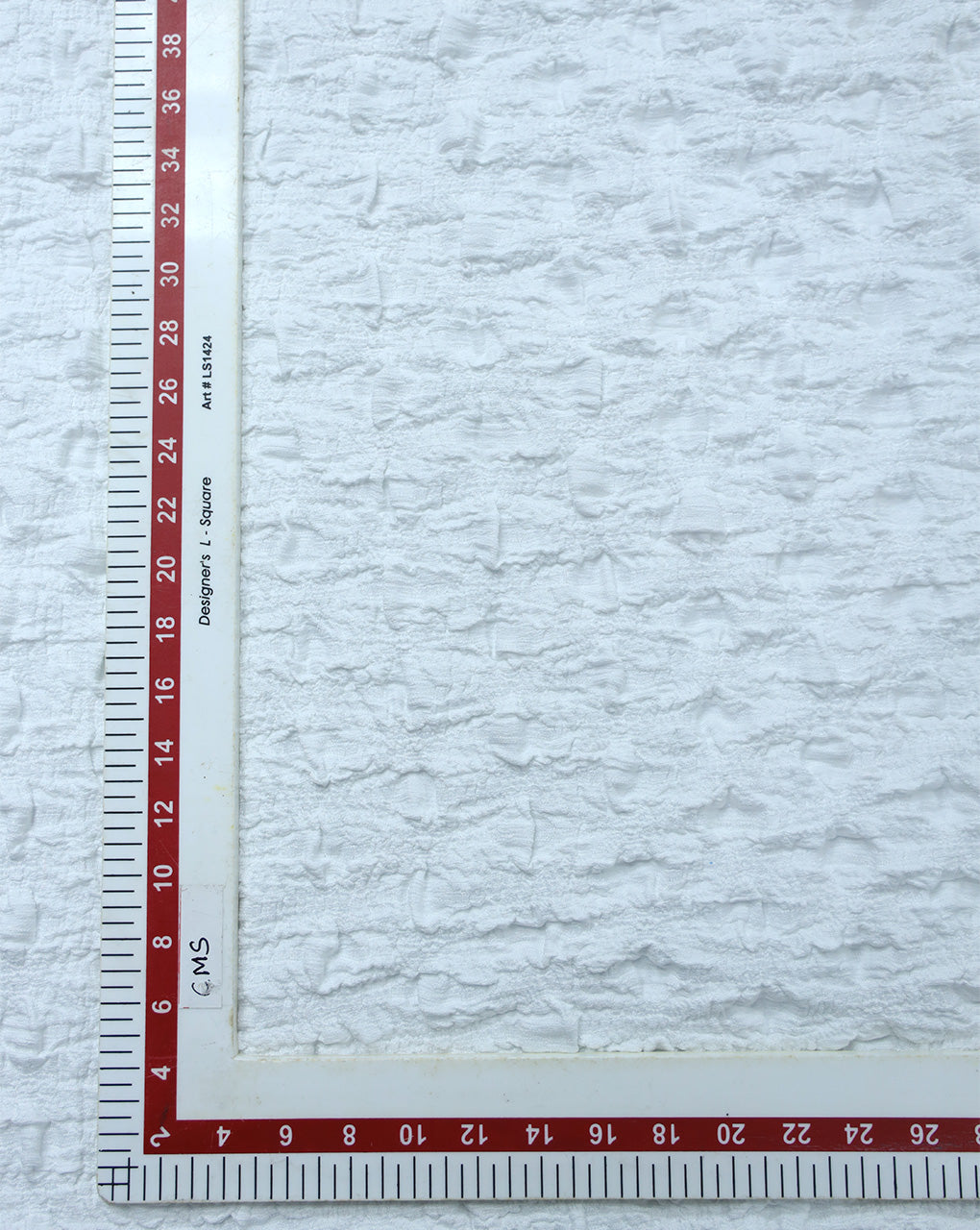 WHITE JACQUARD LYCRA FABRIC