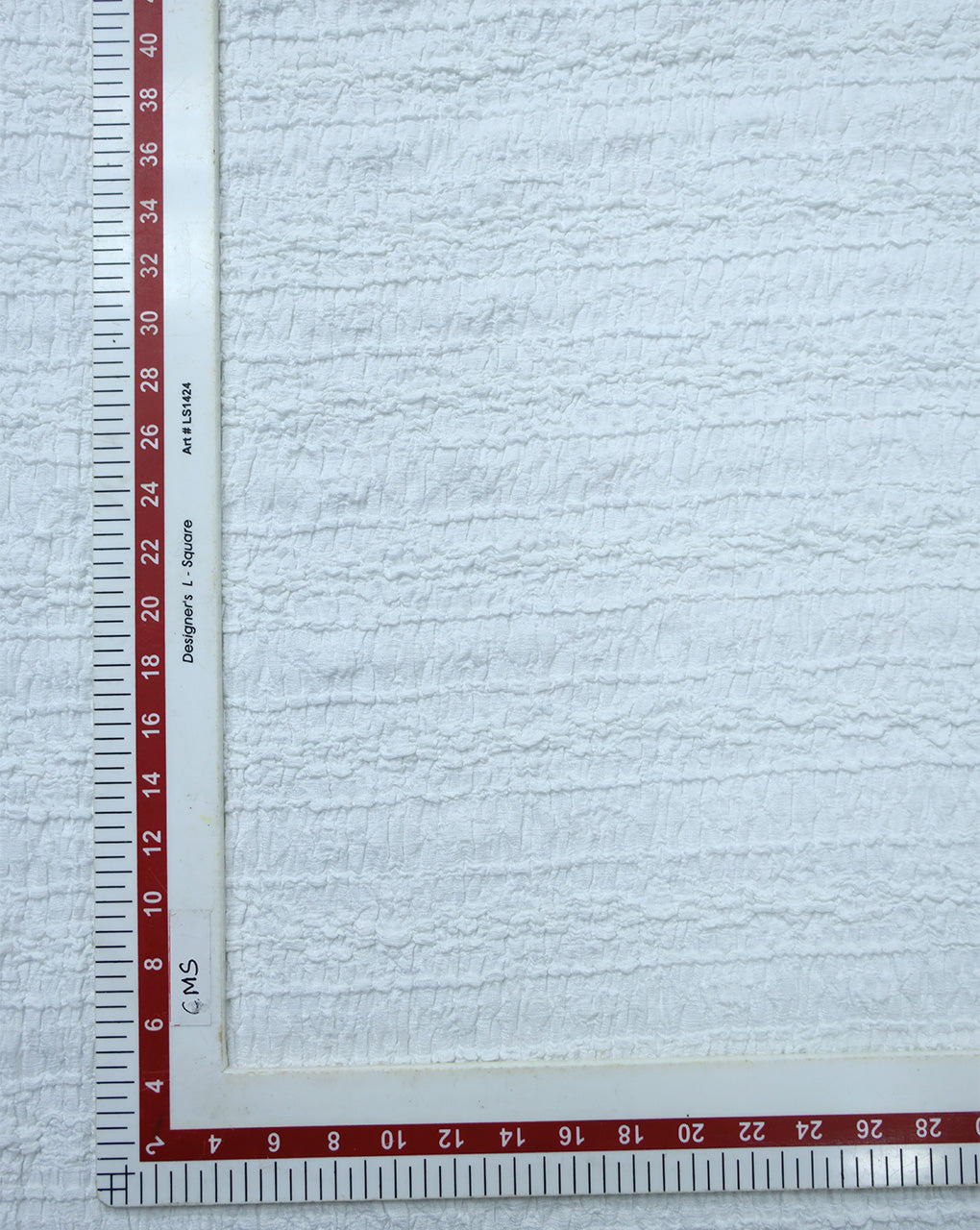 WHITE JACQUARD LYCRA FABRIC