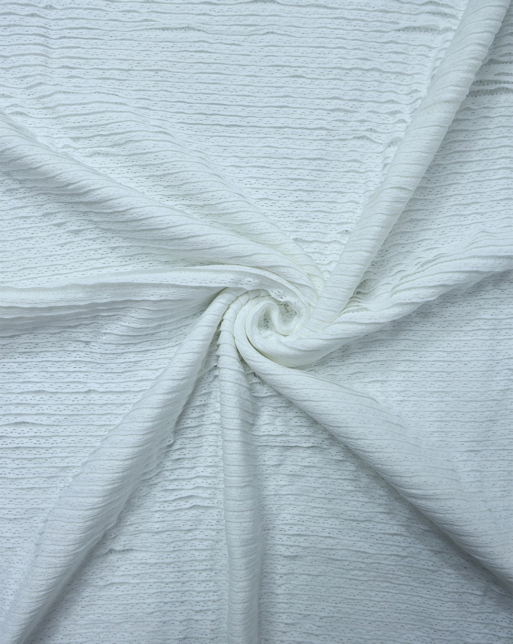 WHITE JACQUARD LYCRA FABRIC