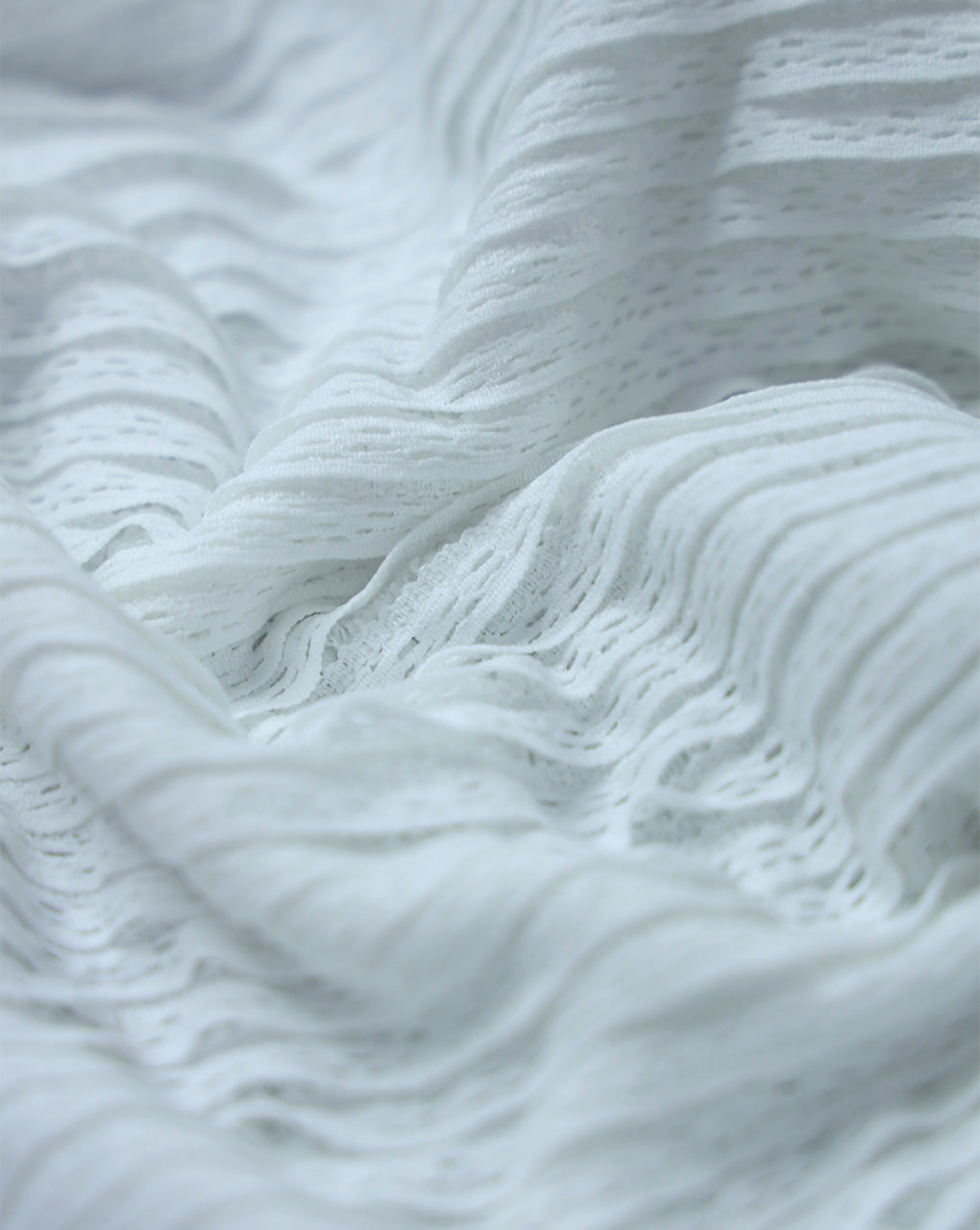 WHITE JACQUARD LYCRA FABRIC