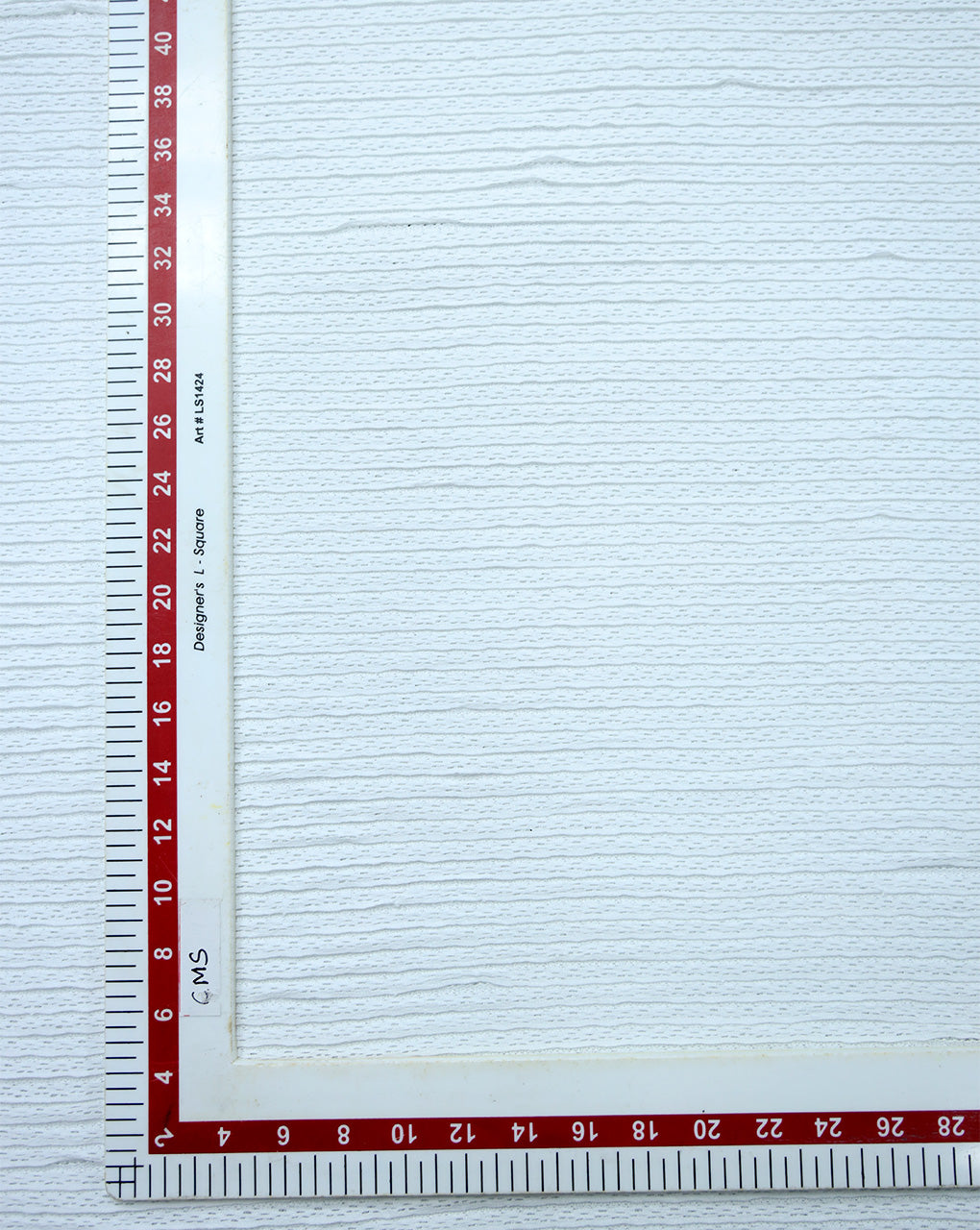 WHITE JACQUARD LYCRA FABRIC