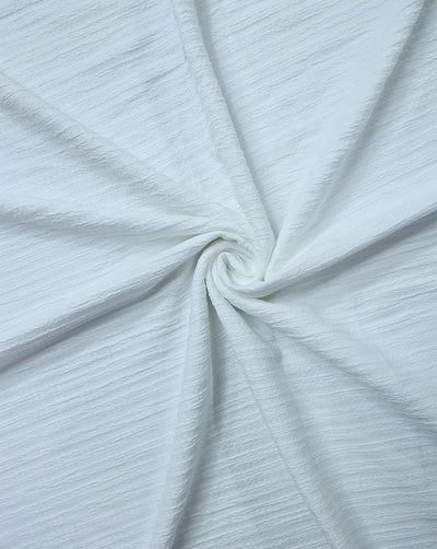 WHITE JACQUARD LYCRA FABRIC