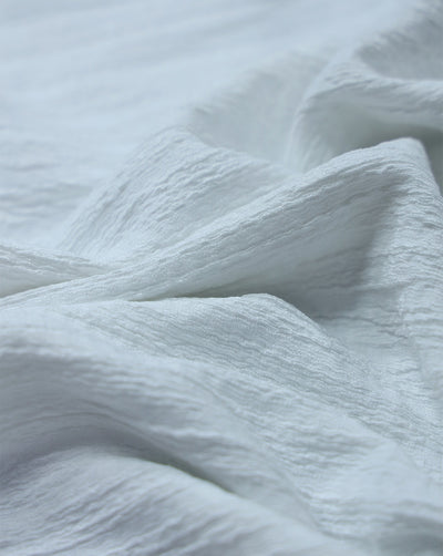 WHITE JACQUARD LYCRA FABRIC