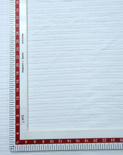 WHITE JACQUARD LYCRA FABRIC