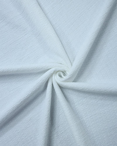 WHITE JACQUARD LYCRA FABRIC