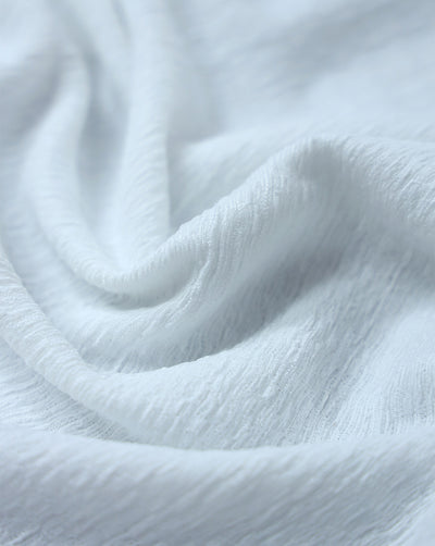 WHITE JACQUARD LYCRA FABRIC