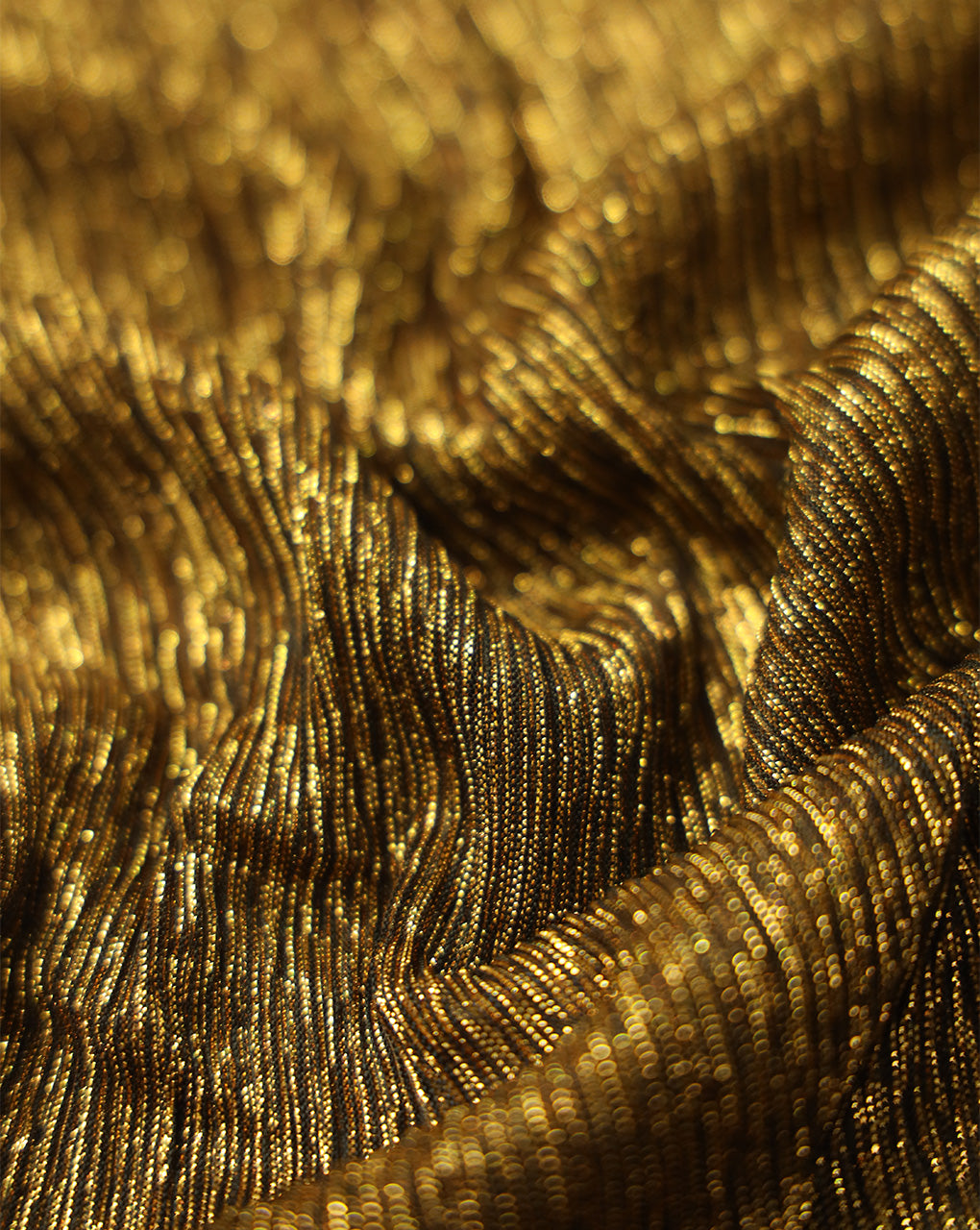 PLEATED LUREX FABRIC
