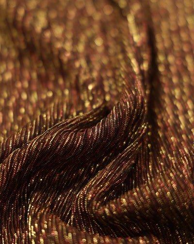 PLEATED LUREX FABRIC