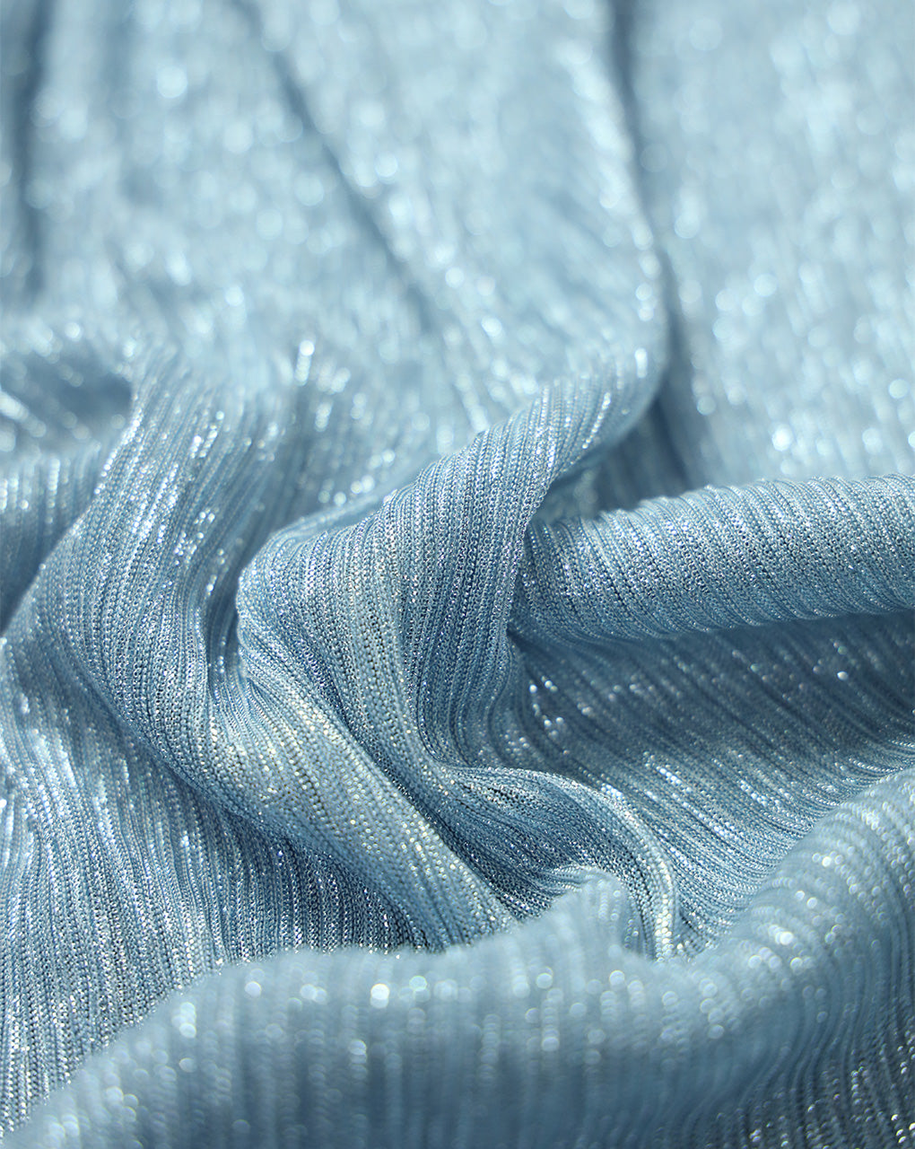 PLEATED LUREX FABRIC