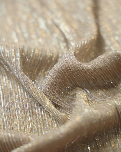 PLEATED LUREX FABRIC
