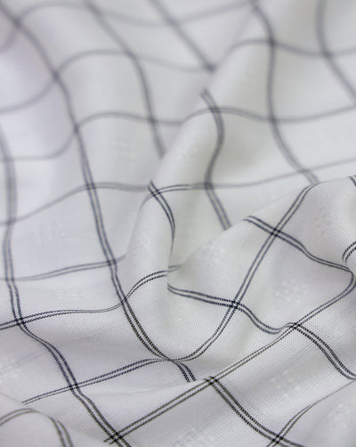DOBBY CHECKS SHIRTING FABRIC