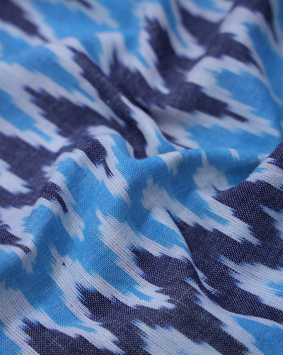 YARN DYED COTTON IKAT FABRIC