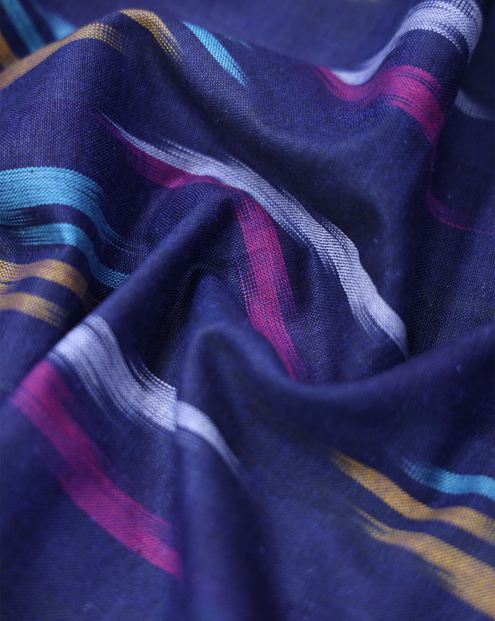 YARN DYED COTTON IKAT FABRIC