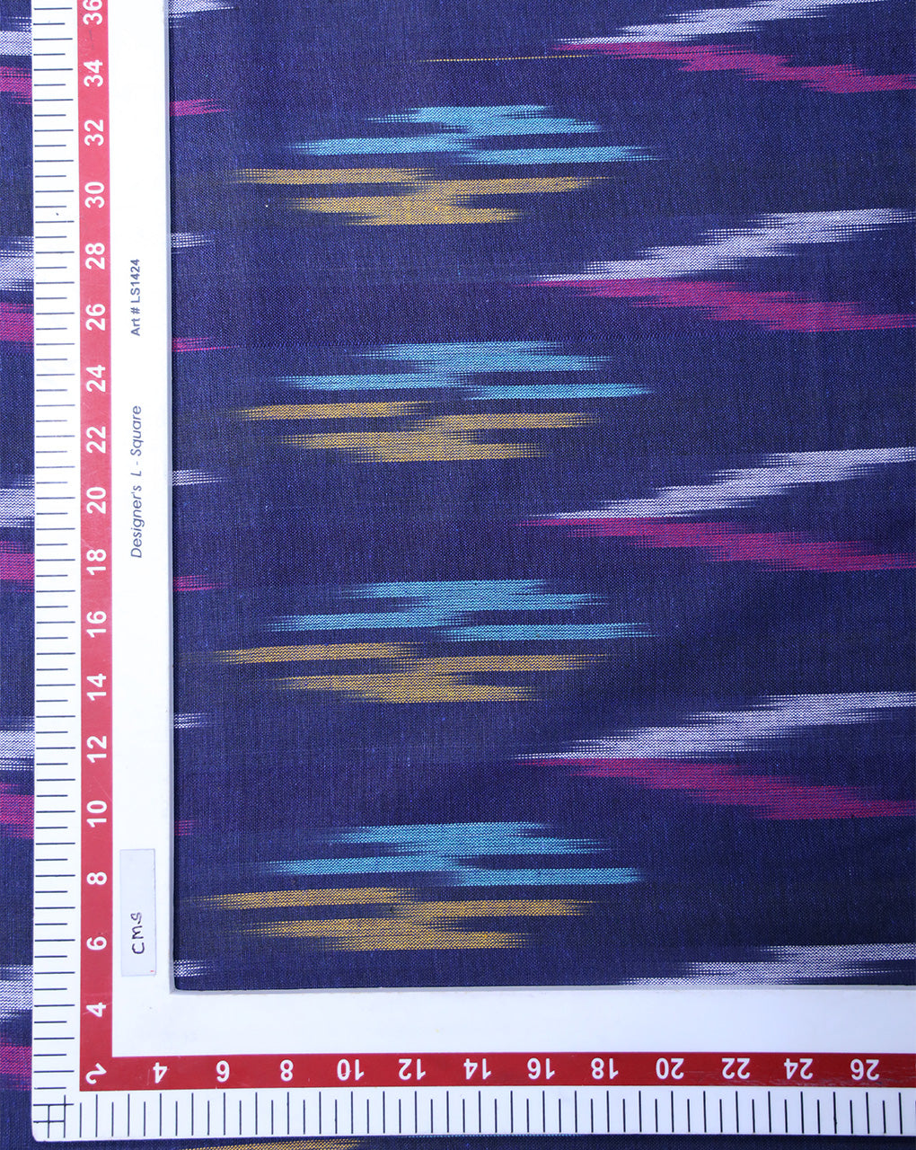 YARN DYED COTTON IKAT FABRIC