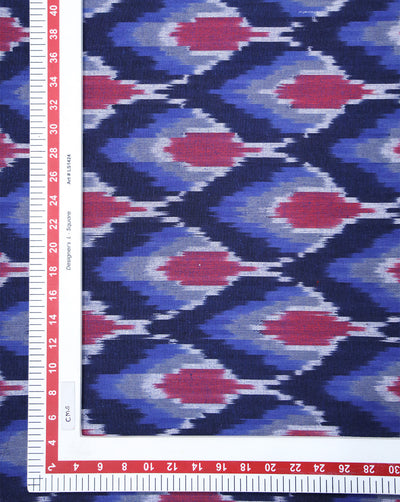 YARN DYED COTTON IKAT FABRIC