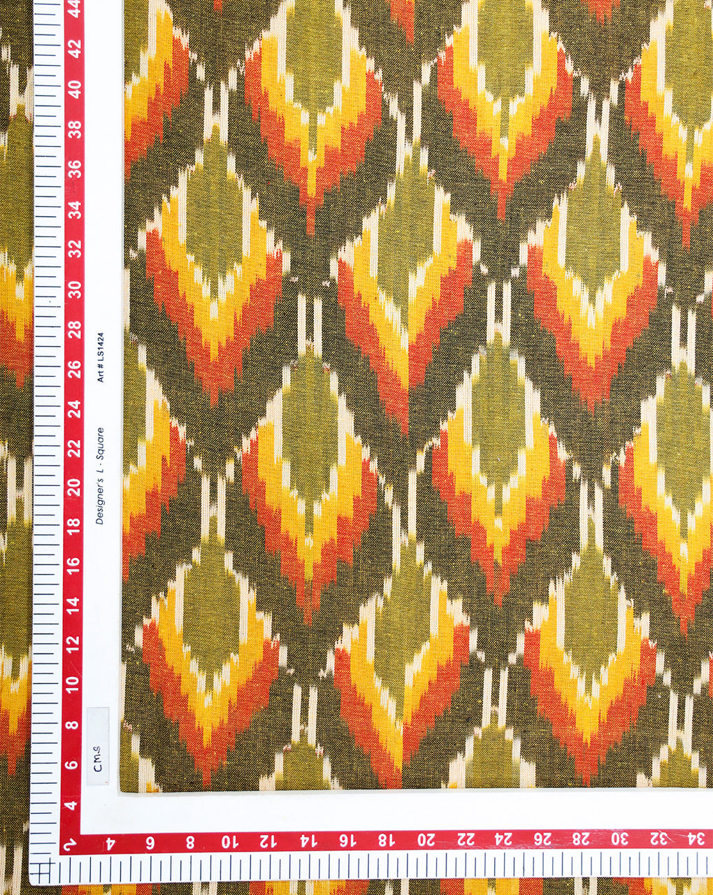 YARN DYED COTTON IKAT FABRIC