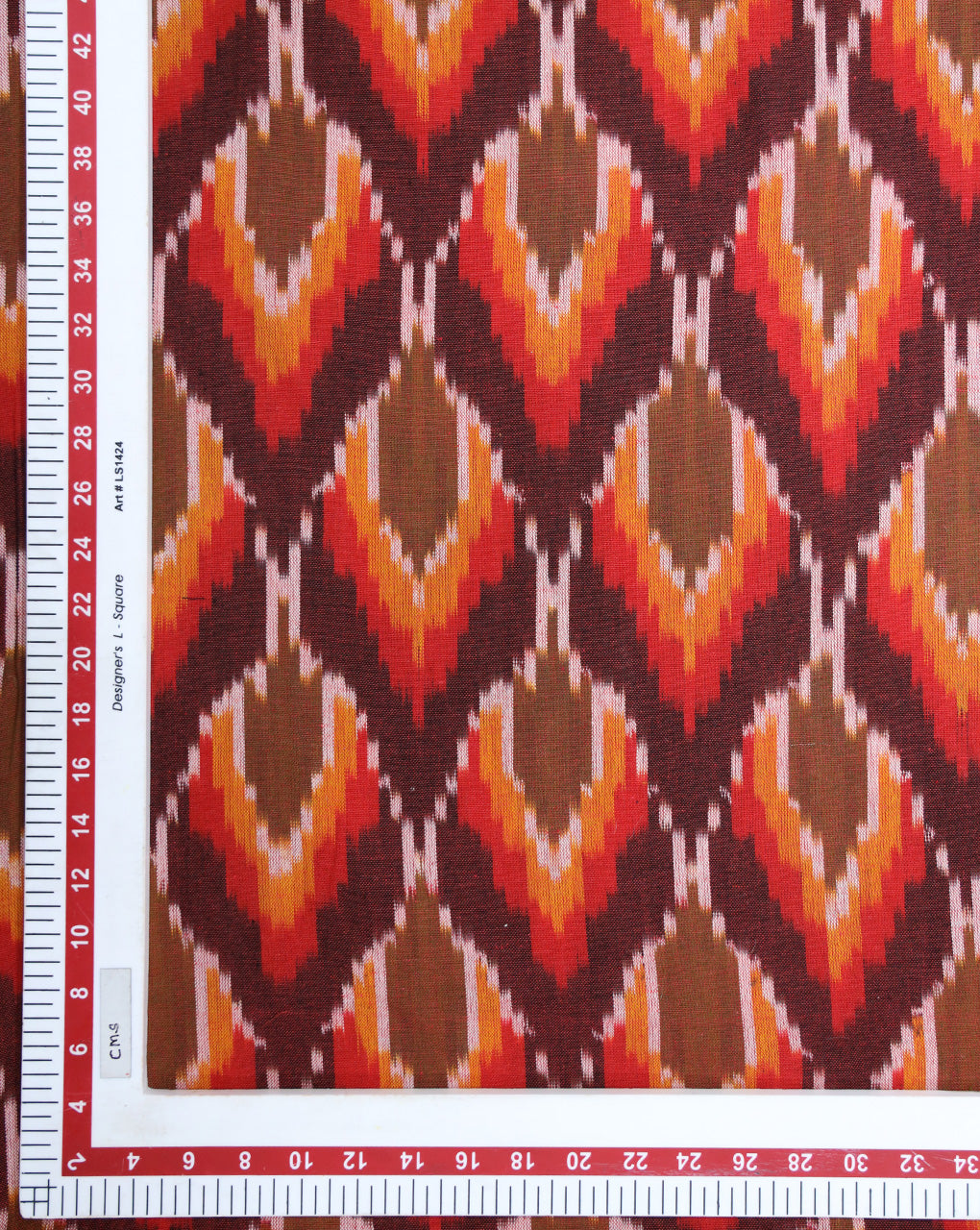 YARN DYED COTTON IKAT FABRIC