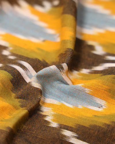 YARN DYED COTTON IKAT FABRIC