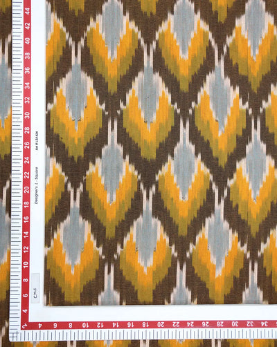 YARN DYED COTTON IKAT FABRIC