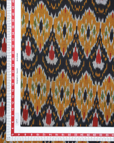 YARN DYED COTTON IKAT FABRIC