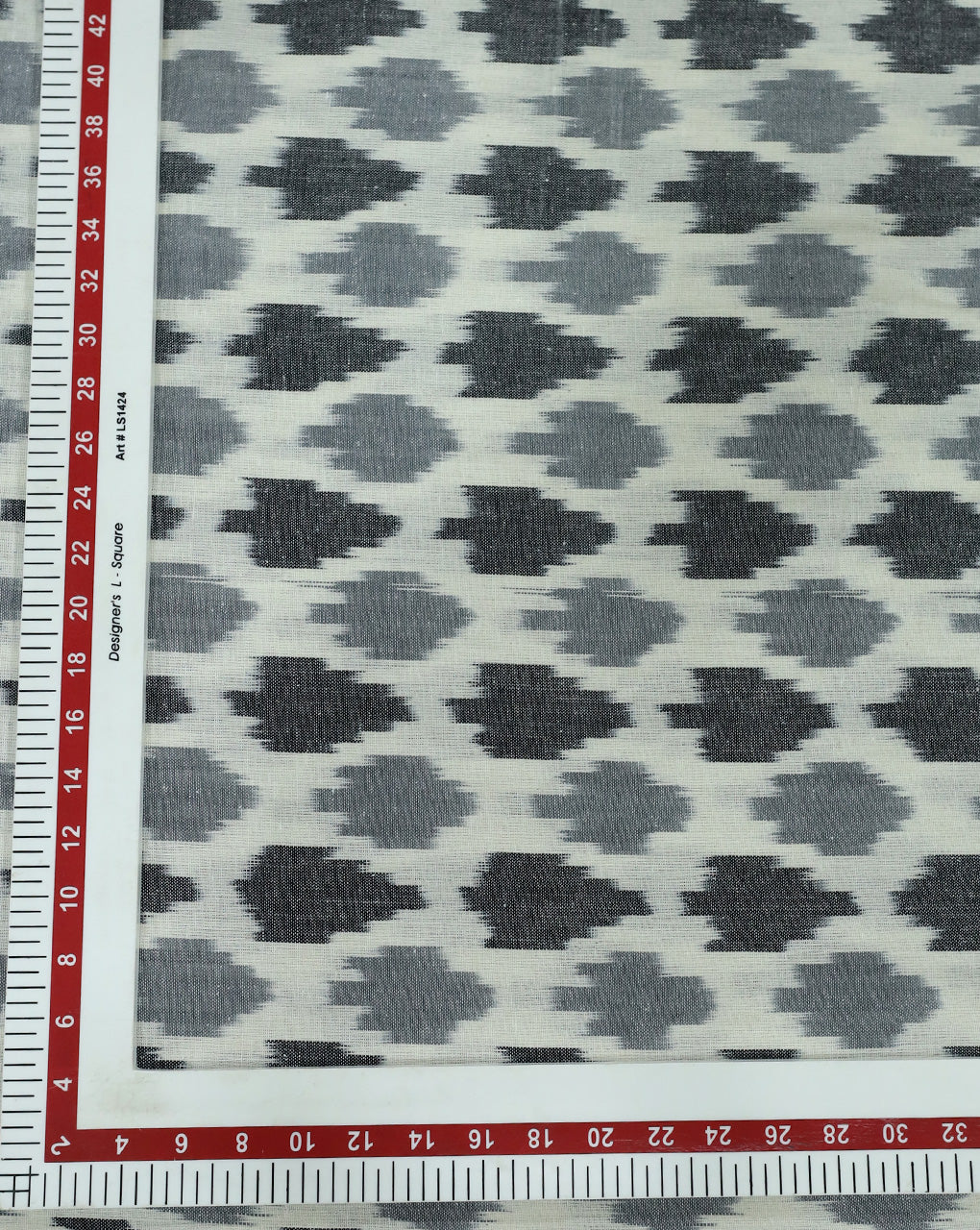 YARN DYED COTTON IKAT FABRIC