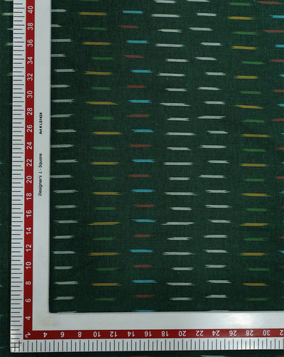 YARN DYED COTTON IKAT FABRIC