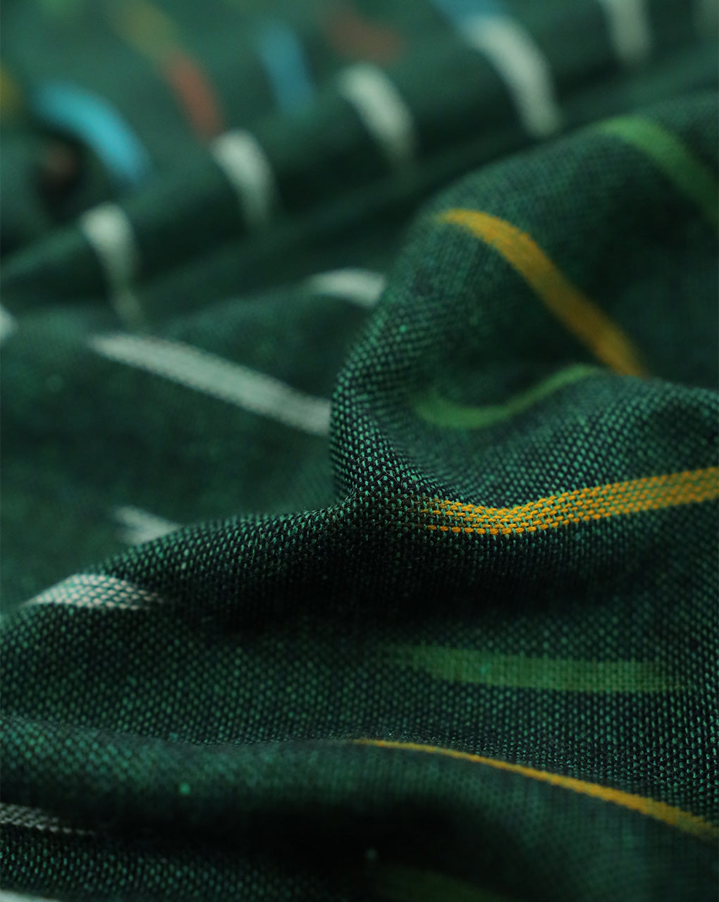 YARN DYED COTTON IKAT FABRIC