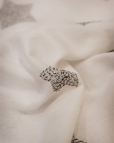 COTTON SCHIFFLI EMBROIDERY FABRIC (WIDTH-56 INCHES)