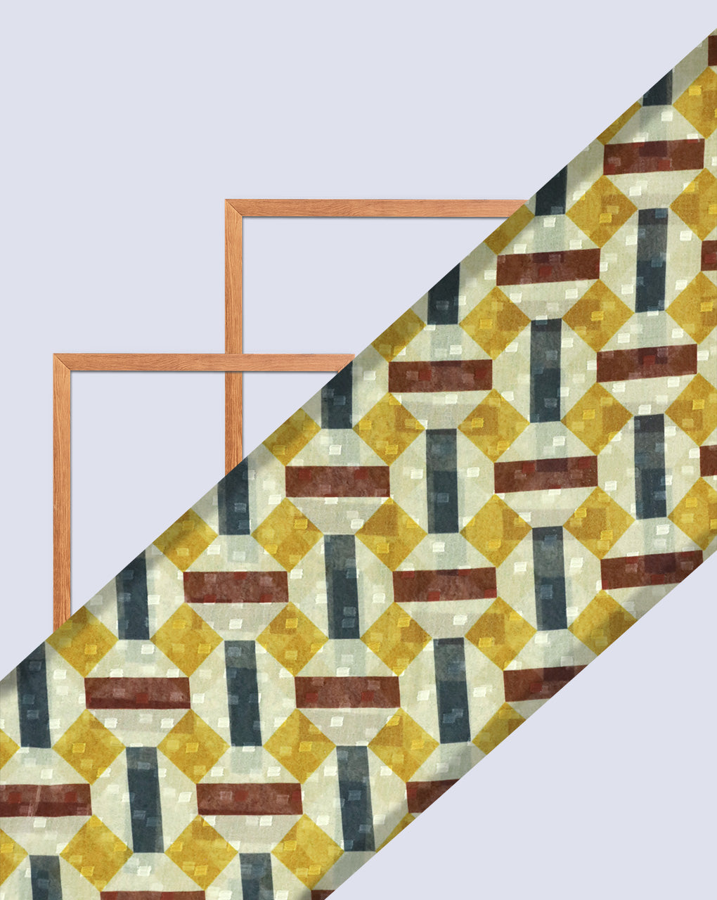 GEOMETRIC DESIGN DIGITAL PRINTED FABRIC (WIDTH-56 INCHES)